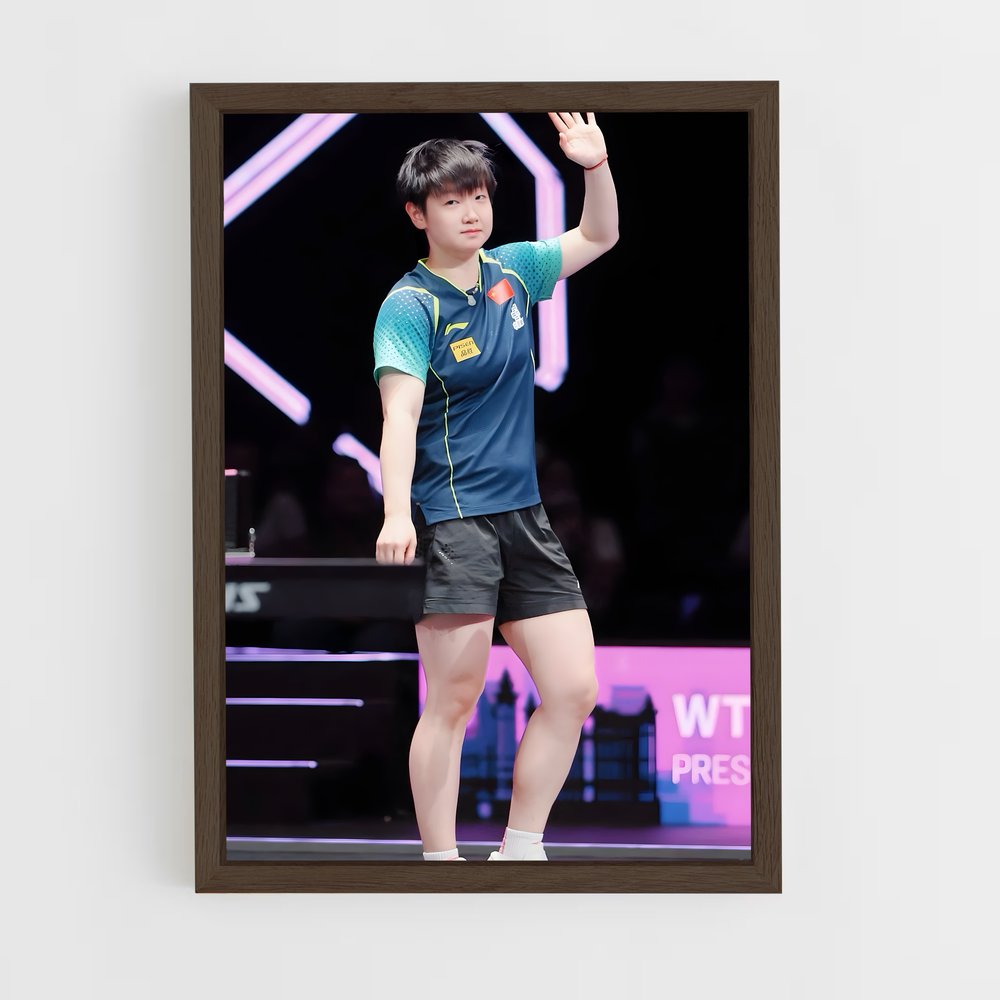 Poster Sun yingsha compléter – affiche Tennis de table (vue 5)